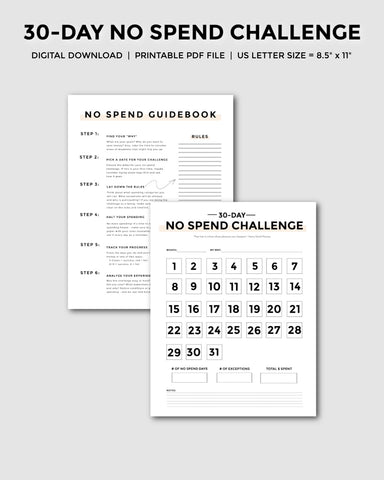 30-Day No Spend Challenge
